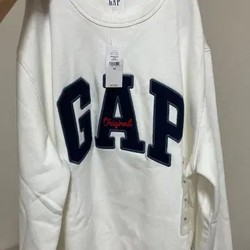 GAP 화이트 트레이닝복 XS 맨투맨 GAP 로고 화이트