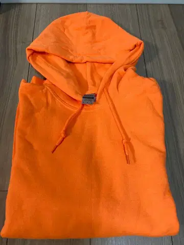 GILDAN 오버 사이즈 속기모 맨투맨 오렌지 M