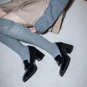 코인 6.5cm 힐 로퍼