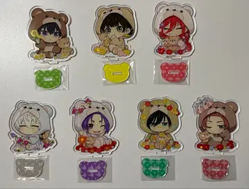 블루 록 미니 캐릭터 아크릴 스탠드 플라워 베어 ver. 전 7종 세트