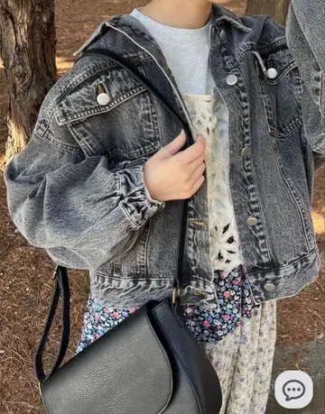 케미컬 워시 데님 G 재킷