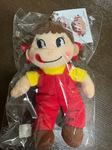 후지야 긴자 미츠코시 한정판 페코짱 봉제 인형 키링 [레드]