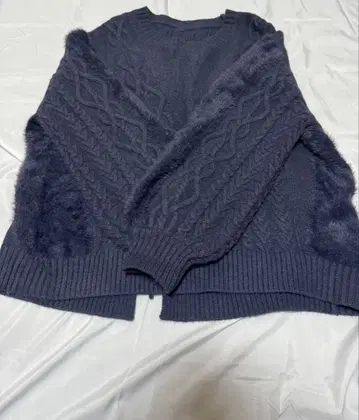 GALLARDAGALANTE 아울렛 백 레이스업 니트 네이비