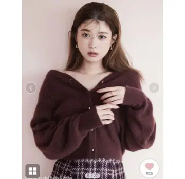 SNIDEL 라쿤 니트 가디건