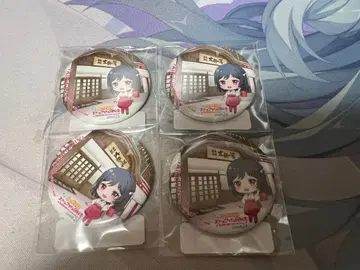 시즈코 캔뱃지 아리마 온천 콜라보 4개 세트