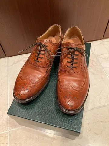 윙팁 가죽 신발 여성용 Bensons 브라운