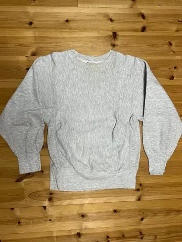 챔피온 리버스 위브 90s 트리코 태그 무지 M 사이즈 그레이