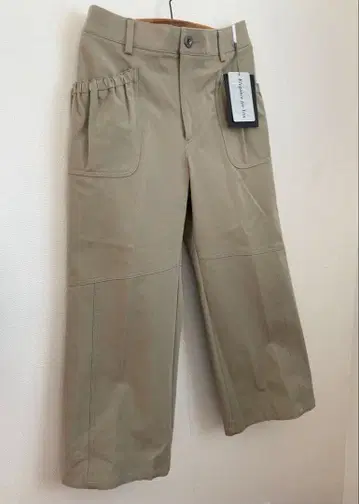 [ 새상품 ] 일본제 허리밴딩 팬츠 9호 치노 팬츠 베이지 M