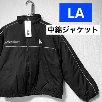 LA 블랙 패딩 자켓