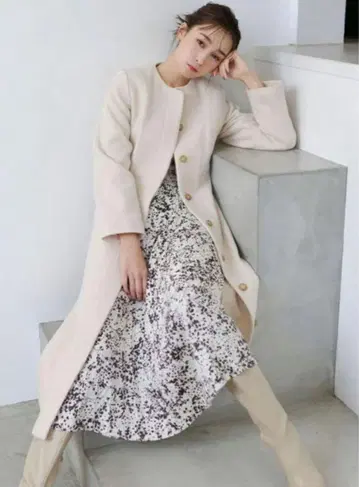 울 드레스 코트 Snidel 스나이델