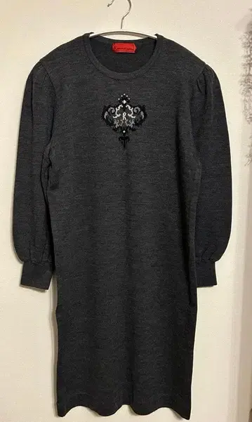 Roberta di Camerino 니트 롱 원피스 긴팔 그레이