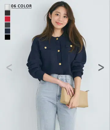 [ HARUKA DESIGN ] 골드 버튼 가디건