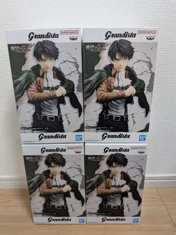 진격의 거인 grandista 리바이 피규어 4개 세트
