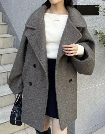 mystic 샤기 미들 코트