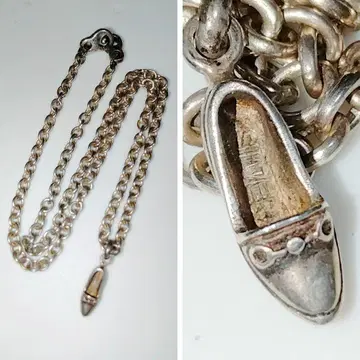 SILVER 순은 각인 있음 신발 모티브 목걸이