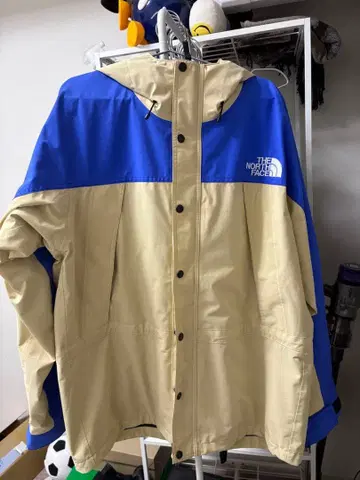 THE NORTH FACE 마운틴 후드티 XL 베이지/파랑