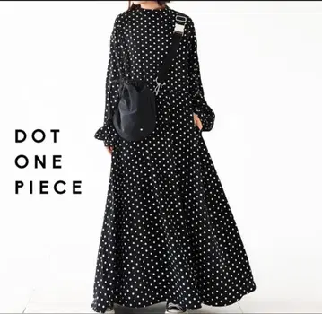 안티카 도트 롱 원피스
