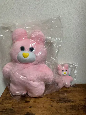 mojojojo 핑크 토끼 봉제 인형 세트 모조죠죠