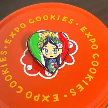 오사카 만국 박람회 이탈리아 이탈리아짱 핀 배지