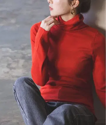 RITA 터틀 울 리브 니트