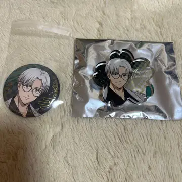 윈블 우메미야 하지메 캔뱃지 아크릴 블록 세트