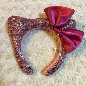 USJ 키티 스팽글 머리띠 핑크