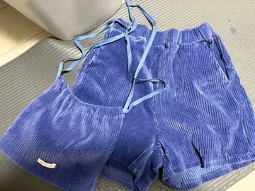 ayakawasaki 코듀로이 숏팬츠 세트 블루