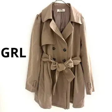 GRL 드레스 트렌치코트 베이지 M 그레일
