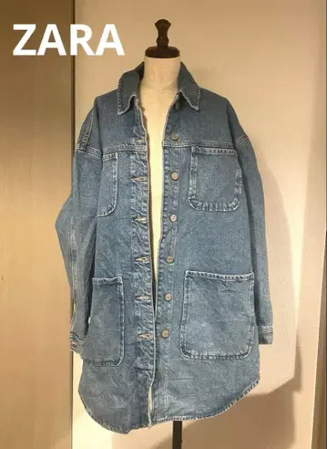 ZARA 라이트 블루 오버 사이즈 데님 자켓
