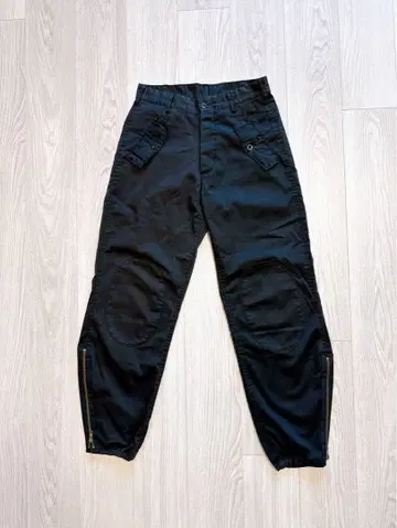 [레어/후염] 이탈리아군 파라슈트 팬츠 W28 블랙 카고 팬츠