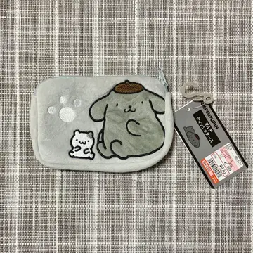 폼폼푸딩 흑백 멀티 티슈 케이스 파우치 블랙 그레이