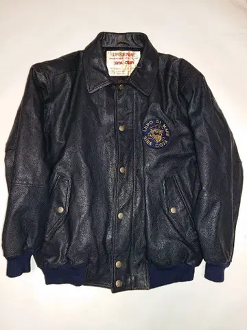 천연 가죽 양가죽 가죽 자켓 라이더스 바시티 자켓 블루종 L 시나코바