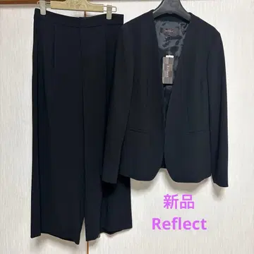 택 포함 새상품 Reflect 블랙 셋업 와이드 팬츠