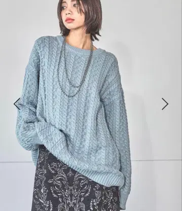 PAGEBOY 스퀘어 케이블 BIG 풀오버