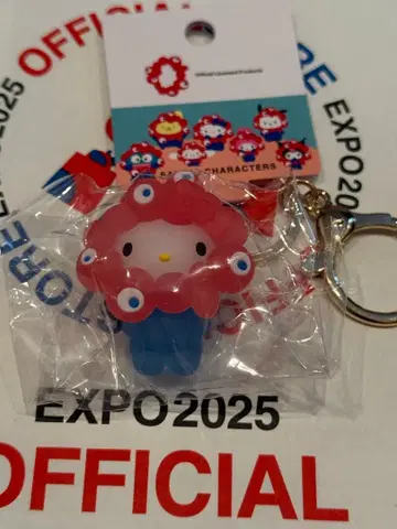 오사카 간사이 엑스포 산리오 미야쿠미야쿠 클리어 키링 키티