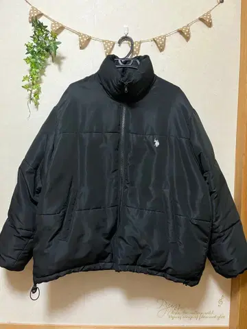 U.S. POLO ASSN. 블랙 자켓 오버 사이즈