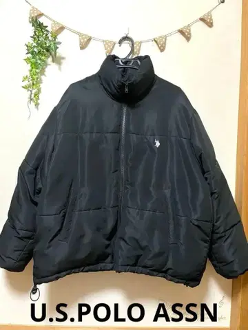 U.S. POLO ASSN. 블랙 자켓 오버 사이즈
