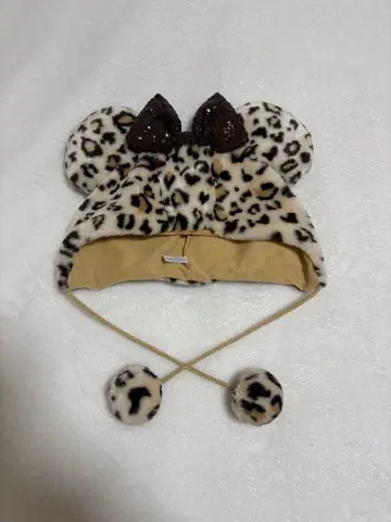 디즈니 팬캡 레오파드 무늬