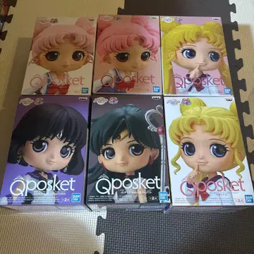 Qposket 세일러문 피규어 세트 새턴 플루토 치비우사