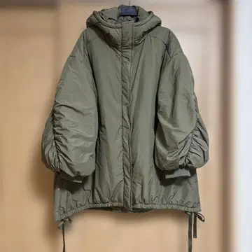 지나시스 JEANASIS 몬스터 후드티 코트 카키