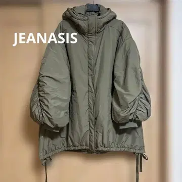 지나시스 JEANASIS 몬스터 후드티 코트 카키