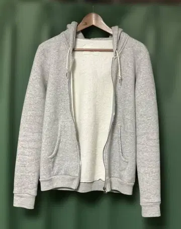 EDIFICE 풀 집업 후드티 그레이