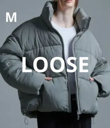 [ 완판템 ] 루즈 오버 숏 더블 지퍼 하이넥 패딩 자켓