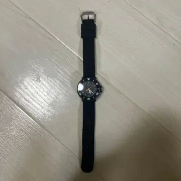 ALBA 블랙 나일론 손목시계 세이코