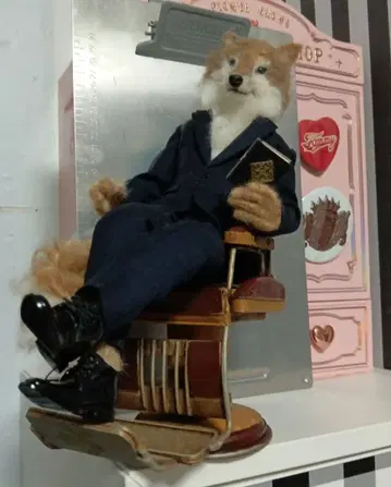 늑대 인형 의자 세트 수트 인형 늑대 봉제 인형 수인