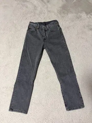 Levi's 그레이 스트레이트 데님 501