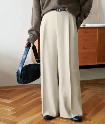 DISCOAT 욕심쟁이 2턱 와이드 팬츠