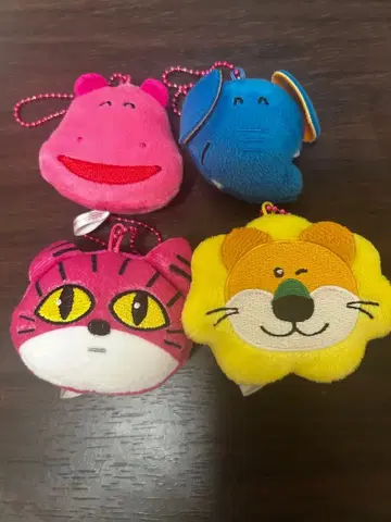 타베코 동물 THE MOVIE 페이스 마스코트 4개 세트