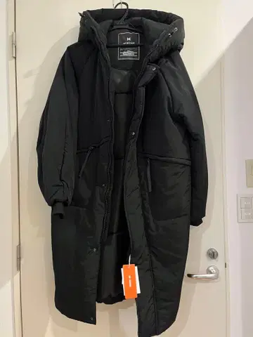 새상품 [ HEREIAM 발수/에어 써멀 패딩 롱 코트/블랙19/M