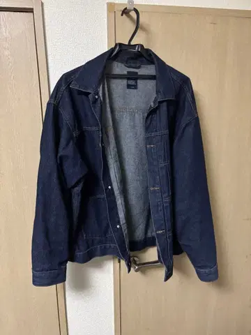 백 넘버 다크 블루 데님 자켓 X-라지